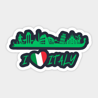 I Love Italy Sticker